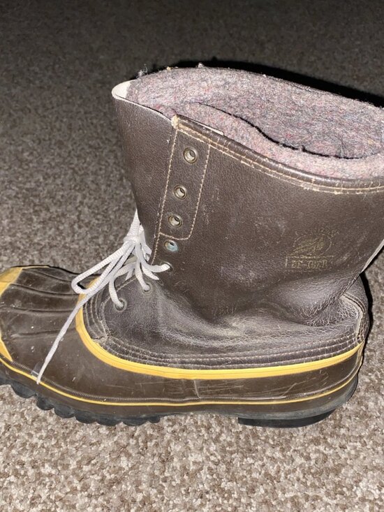 VTG LaCrosse Men\'s 12 Duck Boot Waterproof Insulated Leather Work Winter Brown main image 5